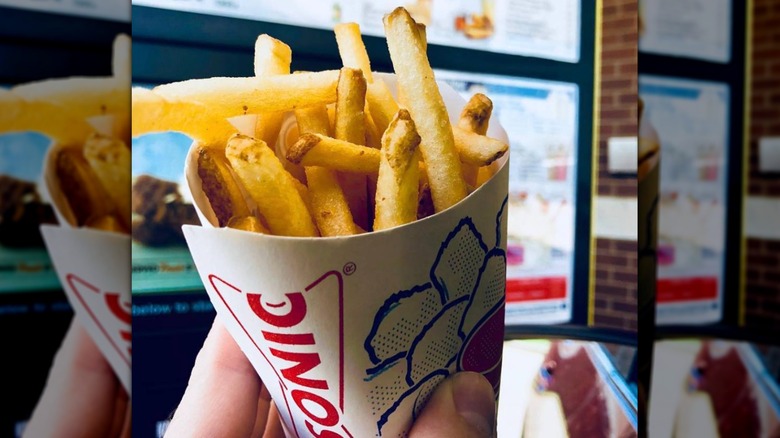 Handheld Sonic Drive-In fries