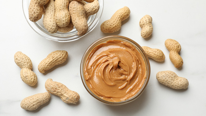 Peanut butter with peanuts