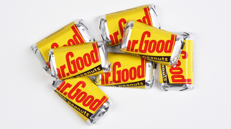 a pile of miniature Mr. Goodbars