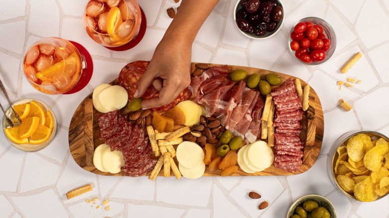 a board of Veroni products