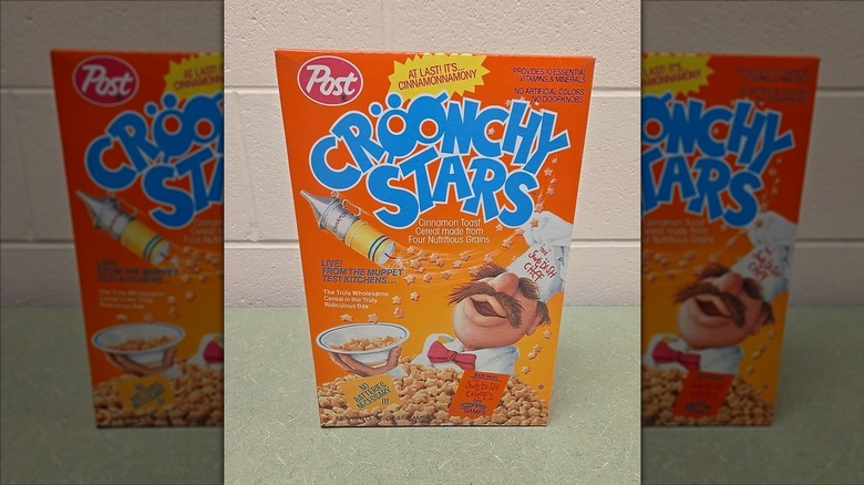 A box of Cröónchy Stars cereal