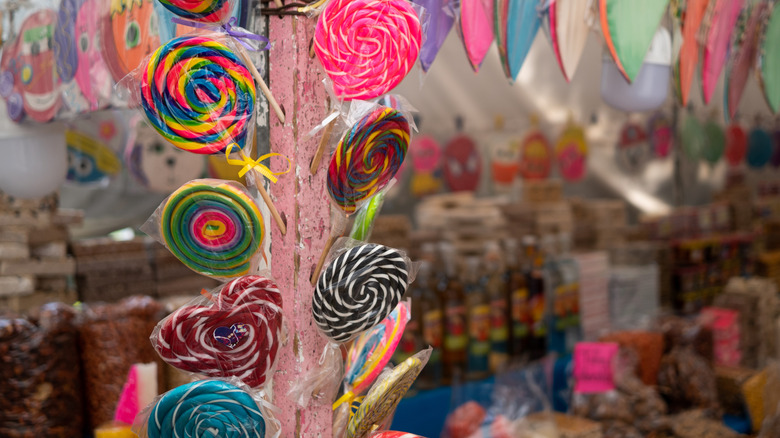 Candy being sold in Mexican street stall