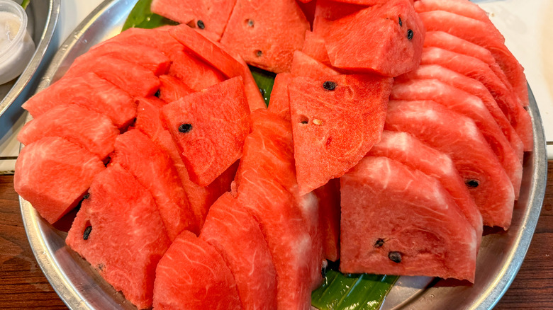 watermelon separate from rind