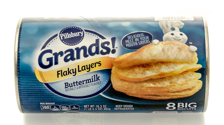 Package of Pillsbury Grands buttermilk canned biscuits