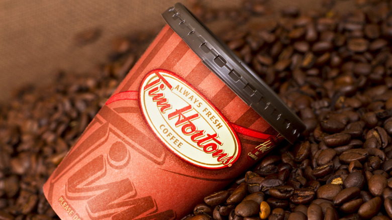Tim Hortons coffee cup