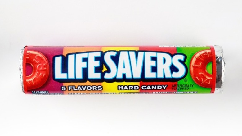 A roll of Life Savers hard candies.