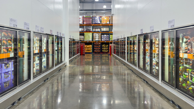 Frozen foods aisle at Costco