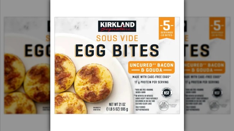 A box of Kirkland Signature Sous Vide Egg Bites from Costco