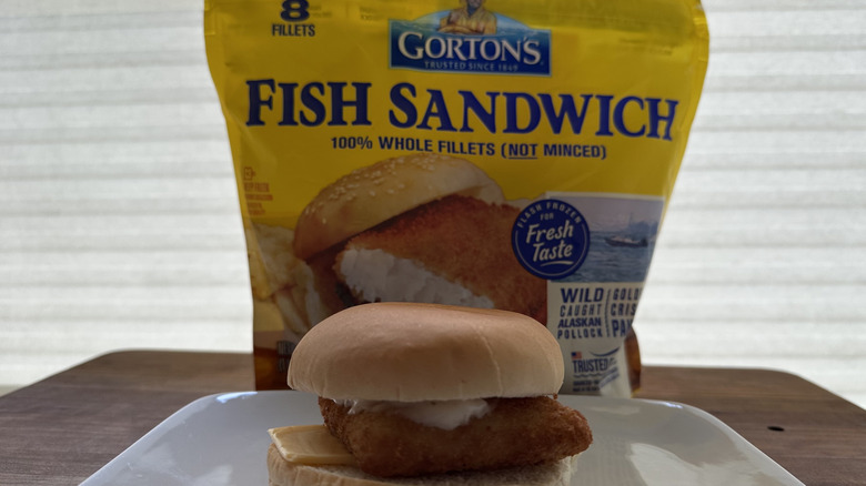 Gorton's Fish Sandwich Breaded Fillets with fish sandwich