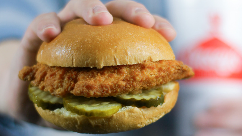 Casey's fried chicken sandwich