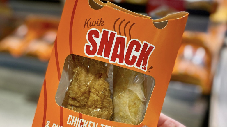 Kwik Trip chicken tender and cheese filled breadstick snack box