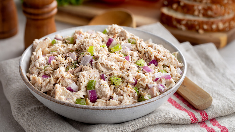 tuna salad in bowl