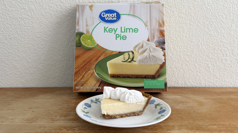 great value pie slice with box in background