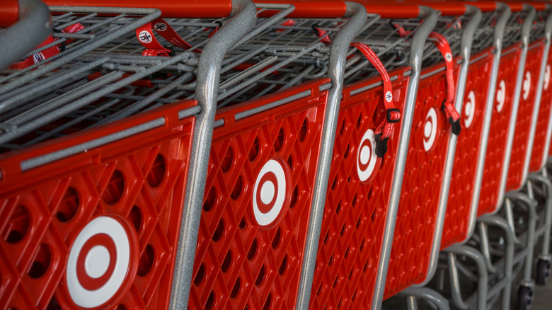 Target grocery carts together