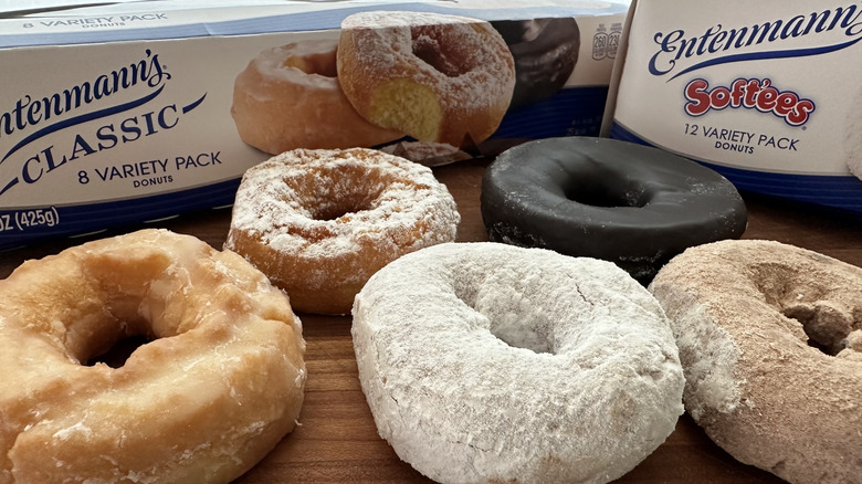 Entenmann's donuts with boxes