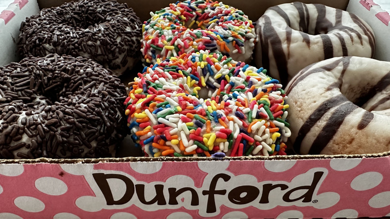 Dunford Donuts in box