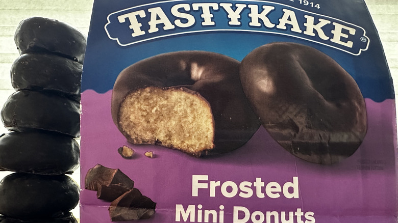 TastyKake mini donuts with bag