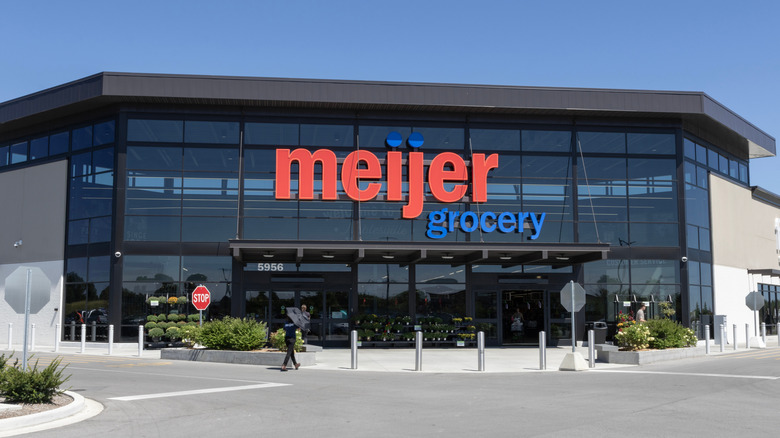 Meijer storefront on sunny day
