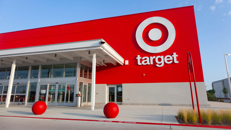 Target storefront on a sunny day