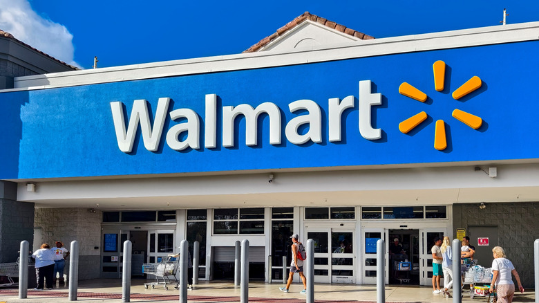 Walmart storefront on sunny day