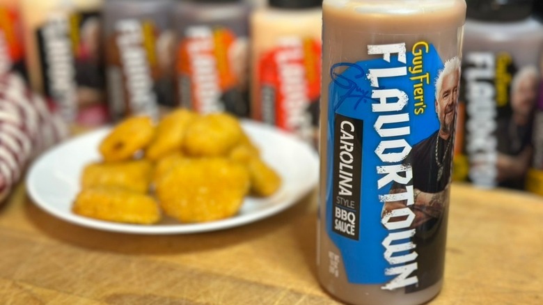 Gut Fieri's Carolina BBQ sauce bottle