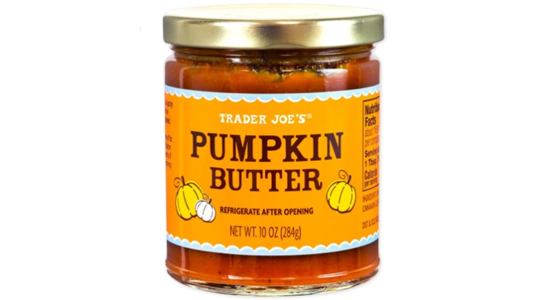 Trader Joe's Pumpkin Butter product image on a white background.