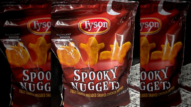 A bag of Tyson Spooky Nuggets