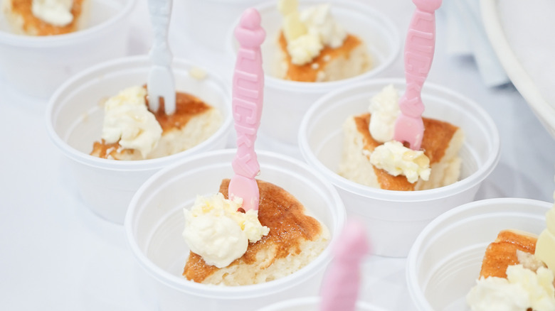 Samples of a dessert