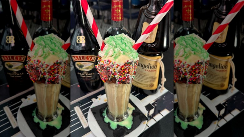 A boozy, melty milkshake at Diner 24 NYC