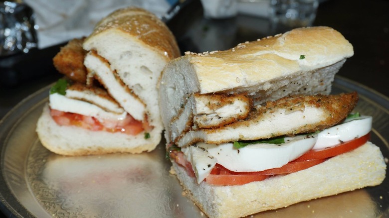 A chicken cutlet sandwich from Antonio's Deli in Philadelphia