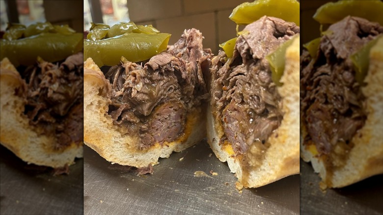 Italian beef combo from Bari Foods, Chicago, mirrored