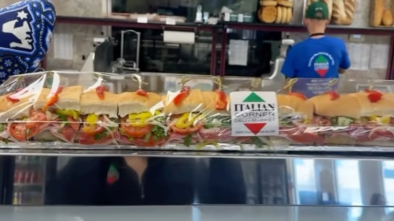 Italian Corner sub on display in Rhode Island