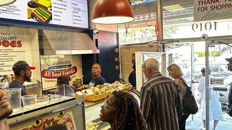 Front counter at Attman's Delicatessen, Baltimore