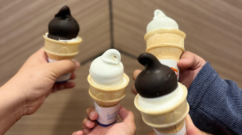 Ice cream cones at Dairy Queen