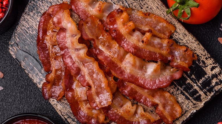 crispy fried strips of bacon