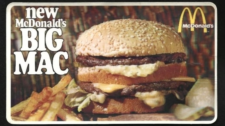 An early advertisement for McDonald's Big Mac when it first debuted in the 1960s