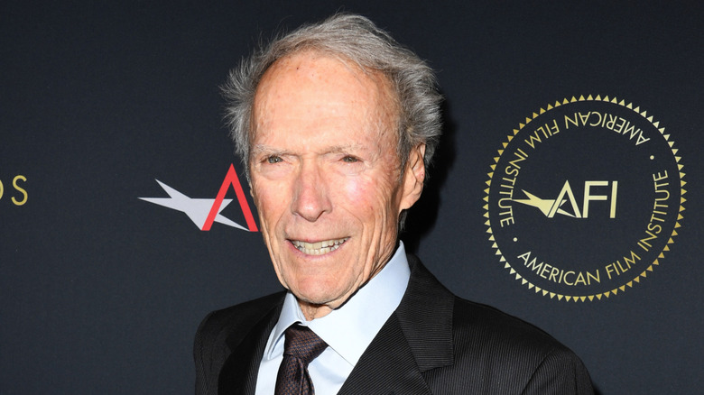 Clint Eastwood smiling at an American Film Institute event