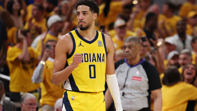 Point guard Tyrese Haliburton during a Pacers game in Indianapolis