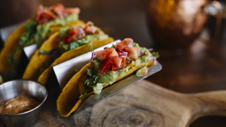 Tray of tacos