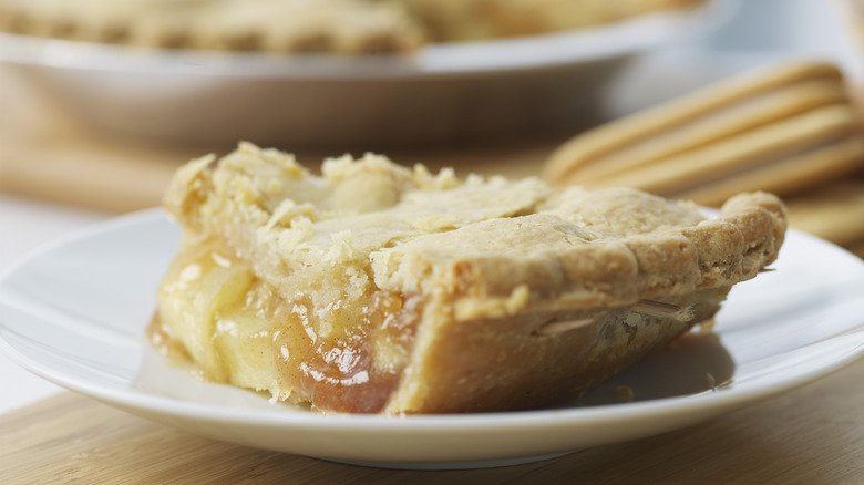 Slice of apple pie