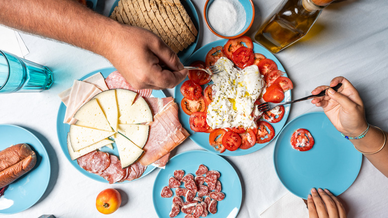 Variety of Spanish-inspired food dishes