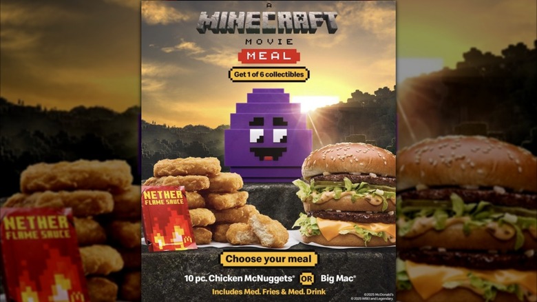 McDonald's A Minecraft Movie Meal poster