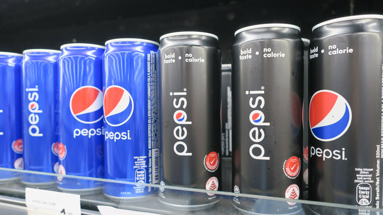 cans of Pepsi