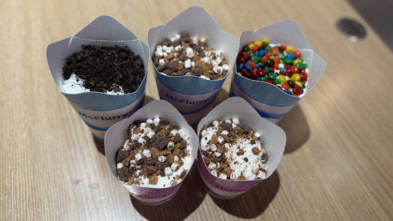 Varied McFlurry options at McDonald's
