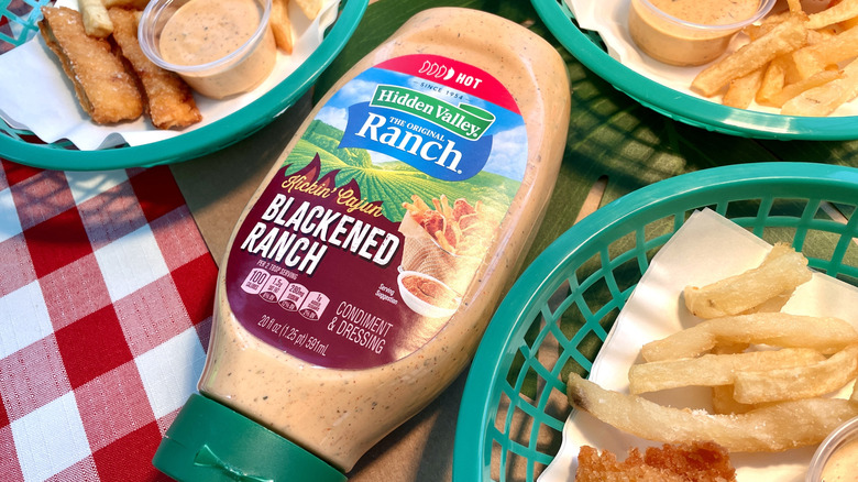 Hidden Valley's new Kickin' Cajun Blackened Ranch sauce
