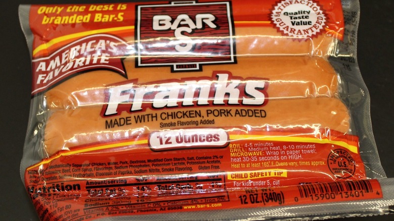 Package of Bar-S franks