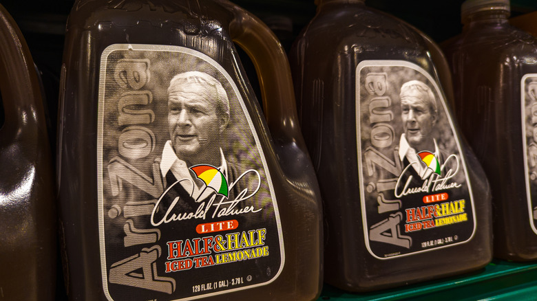 Jugs of Arnold Palmer iced tea