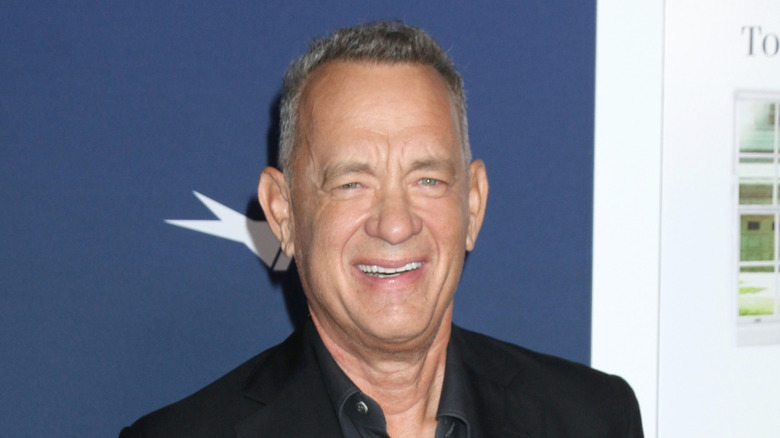 Close up of Tom Hanks on red carpet
