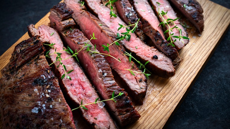 Dry-aged sliced beef