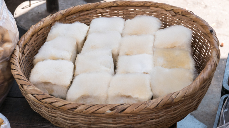 Basket of hairy tofu